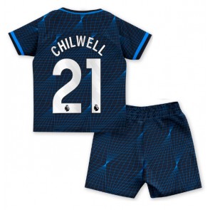 Chelsea Ben Chilwell #21 Gostujuci Dres za Dječji 2023-24 Kratak Rukavima (+ kratke hlače)